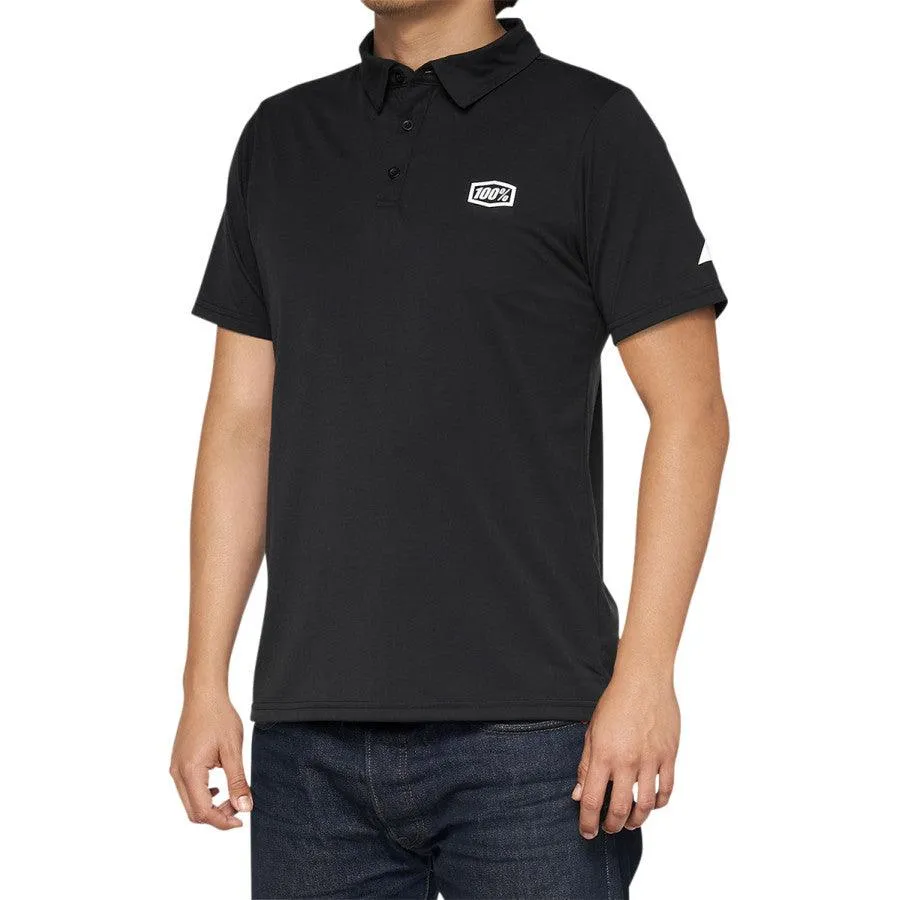 100% Corpo Polo Shirt - Black/White