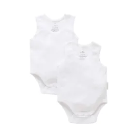 2 pack Rib Bodysuit - White