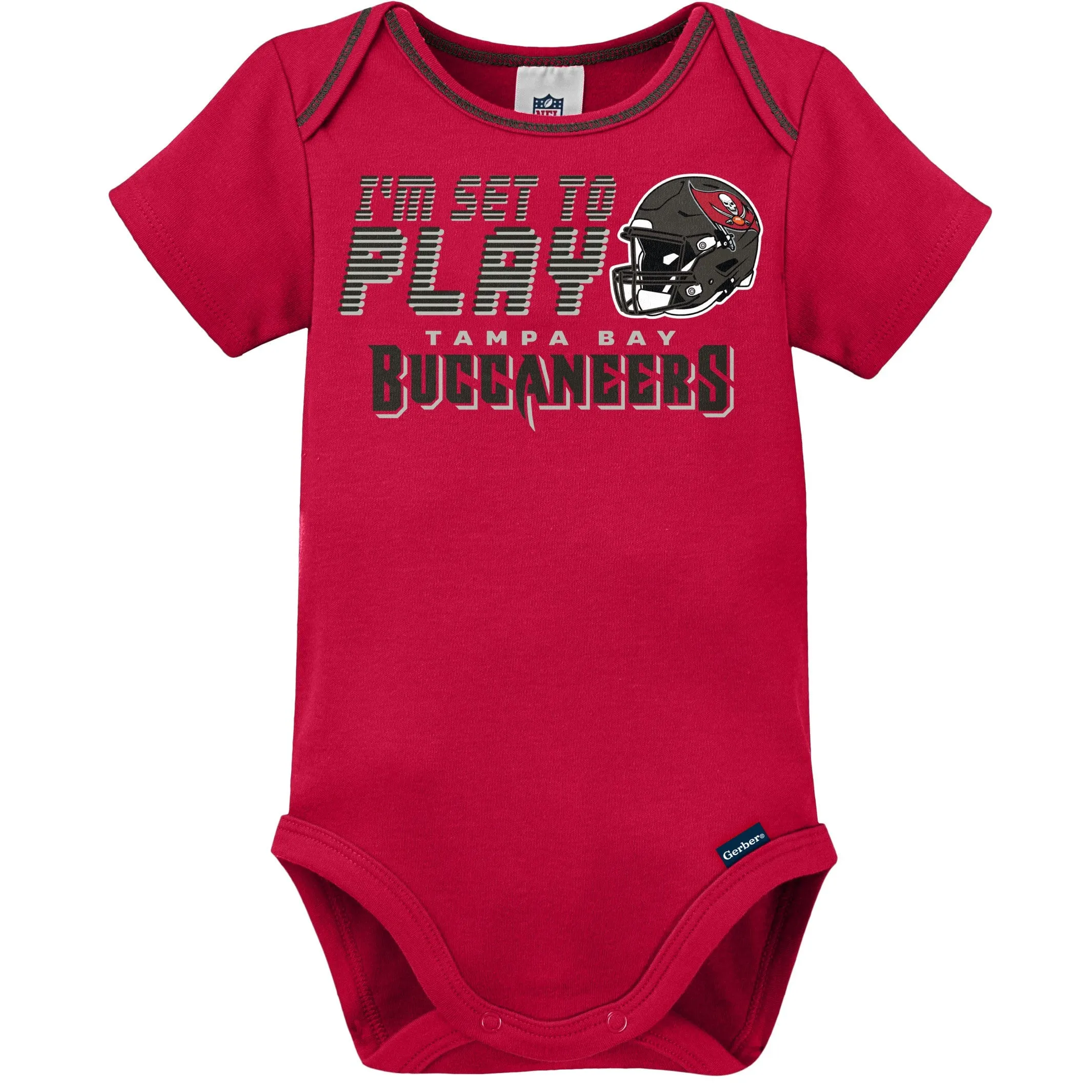 3-Piece Baby Boys Buccaneers Bodysuit, Sleep 'N Play & Cap Set