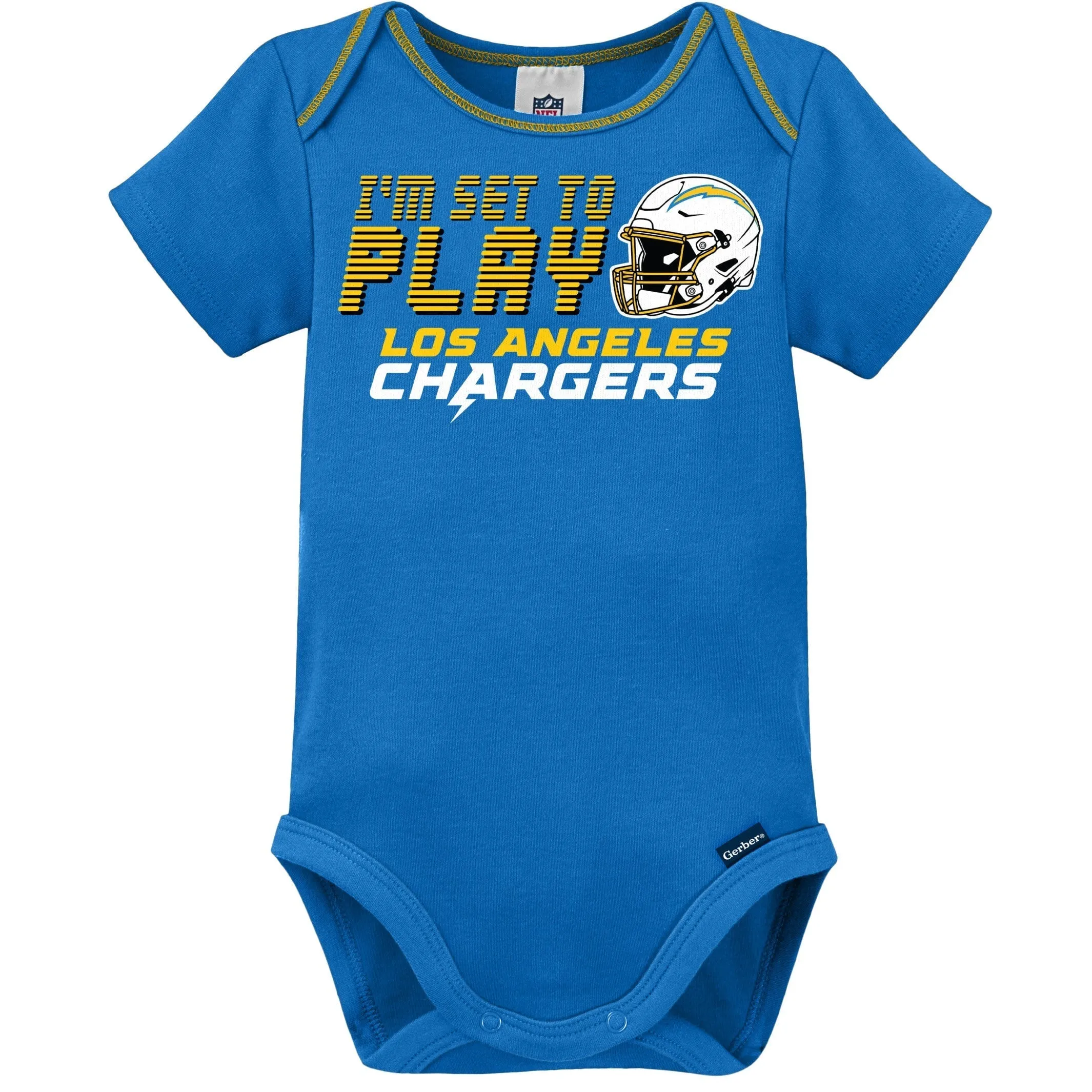 3-Piece Baby Boys Chargers Bodysuit, Sleep 'N Play & Cap Set