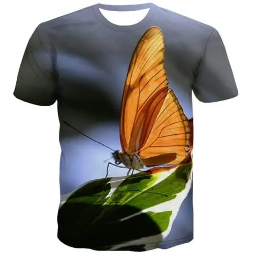 Animal T shirts Men Wing T shirts Funny Novel T-shirts Graphic Harajuku Tshirts Novelty Street T-shirts 3d Short Sleeve Fashion