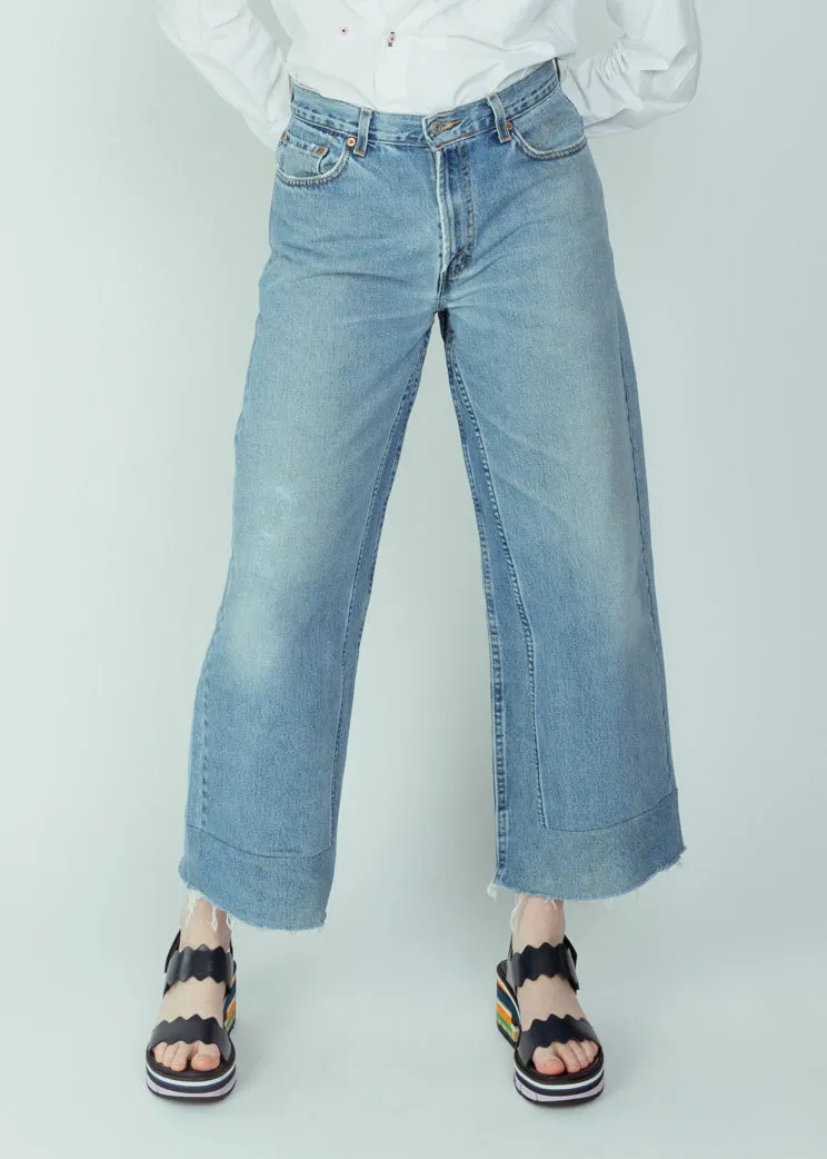 B Sides Vintage Indigo Reworked Culotte