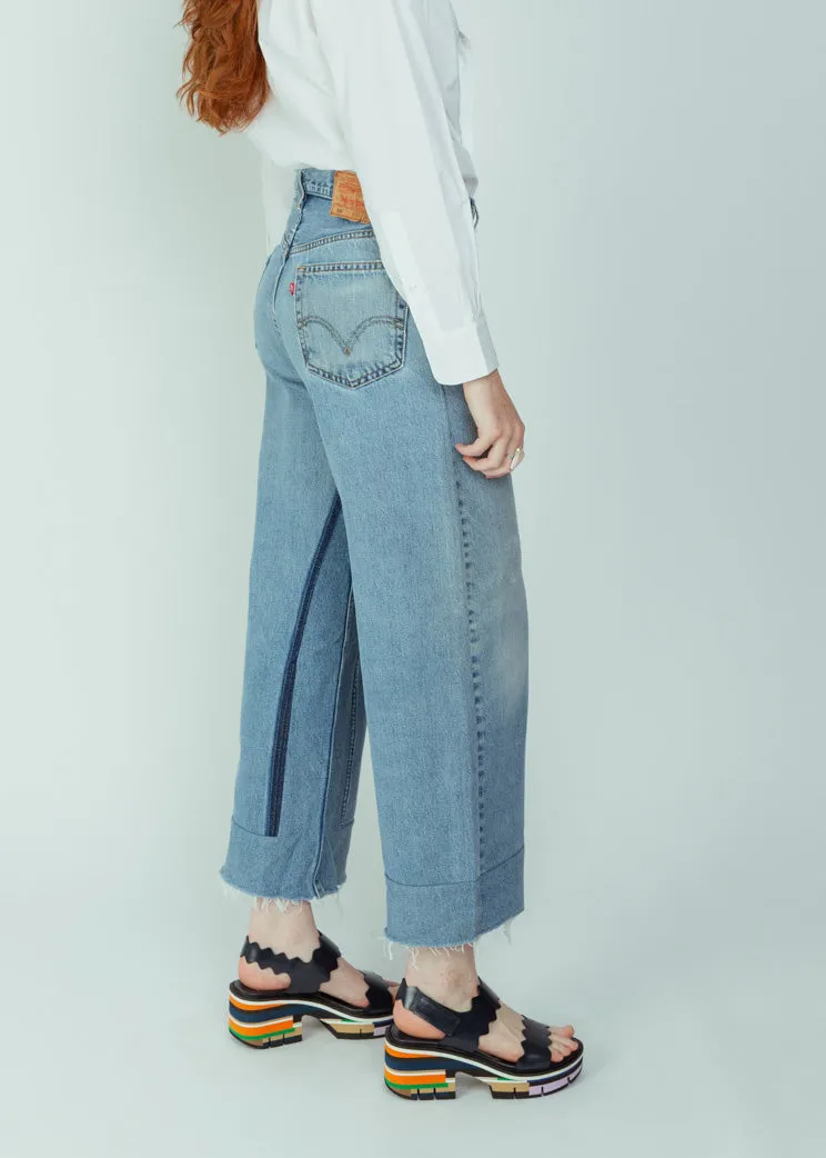 B Sides Vintage Indigo Reworked Culotte