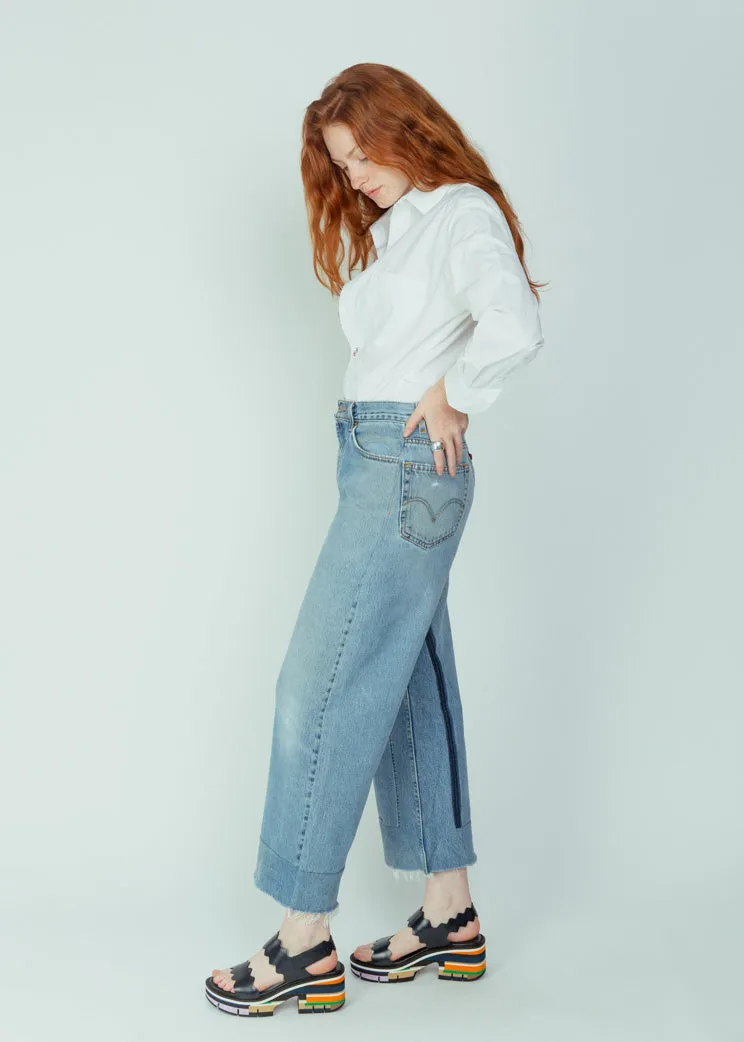 B Sides Vintage Indigo Reworked Culotte