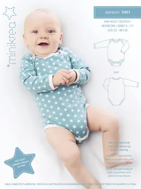 Baby Bodysuit - Minikrea - Pattern - 0-3 Years