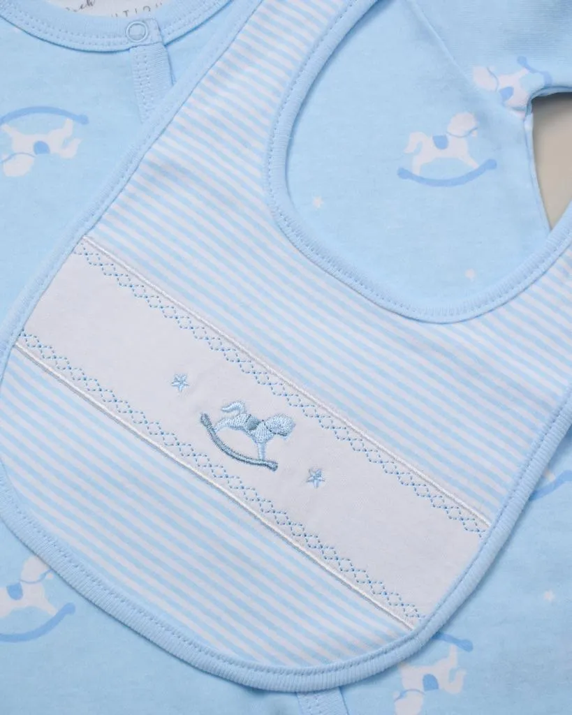 Baby Boy Blue 5 Piece Clothing Set 'Rocking Horse'