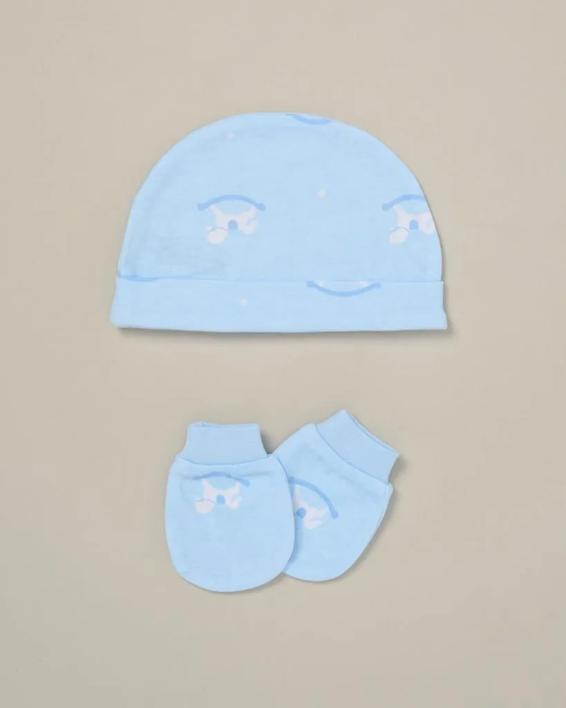 Baby Boy Blue 5 Piece Clothing Set 'Rocking Horse'