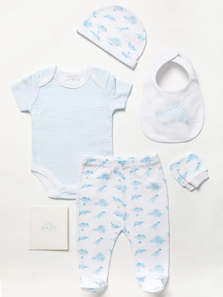 Baby Boy Clothing Gift Set 'Dinosaurs' with Memory Book