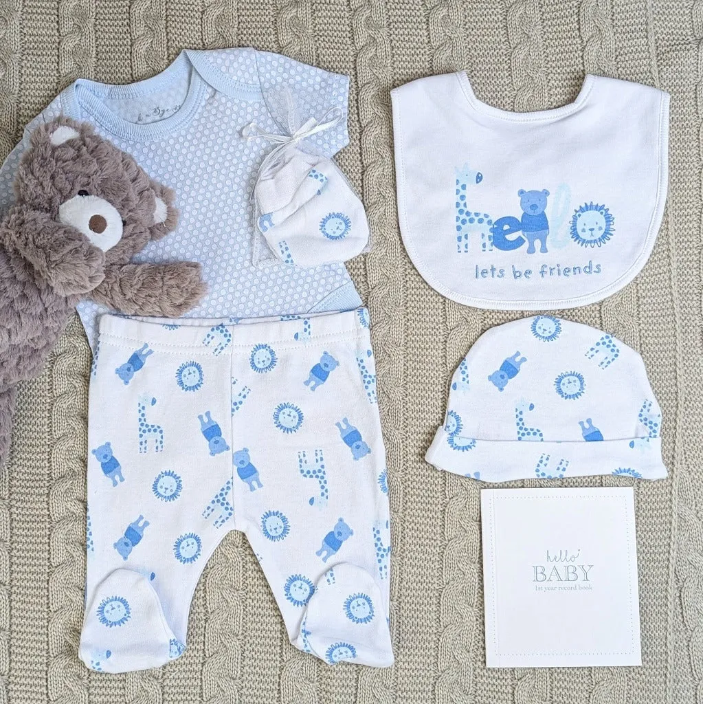 Baby Clothing 5 pc Gift Set 'Lets Be Friends'