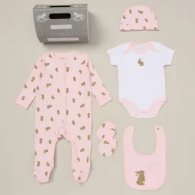 Baby Girl 'Bunny and Star' Clothing Set