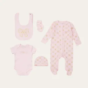 Baby Girl Clothing Gift Set 'Hearts and Bows'