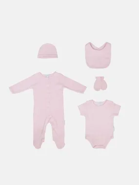 Baby Girl Watch Me Grow 5-piece Set-Baby Pink