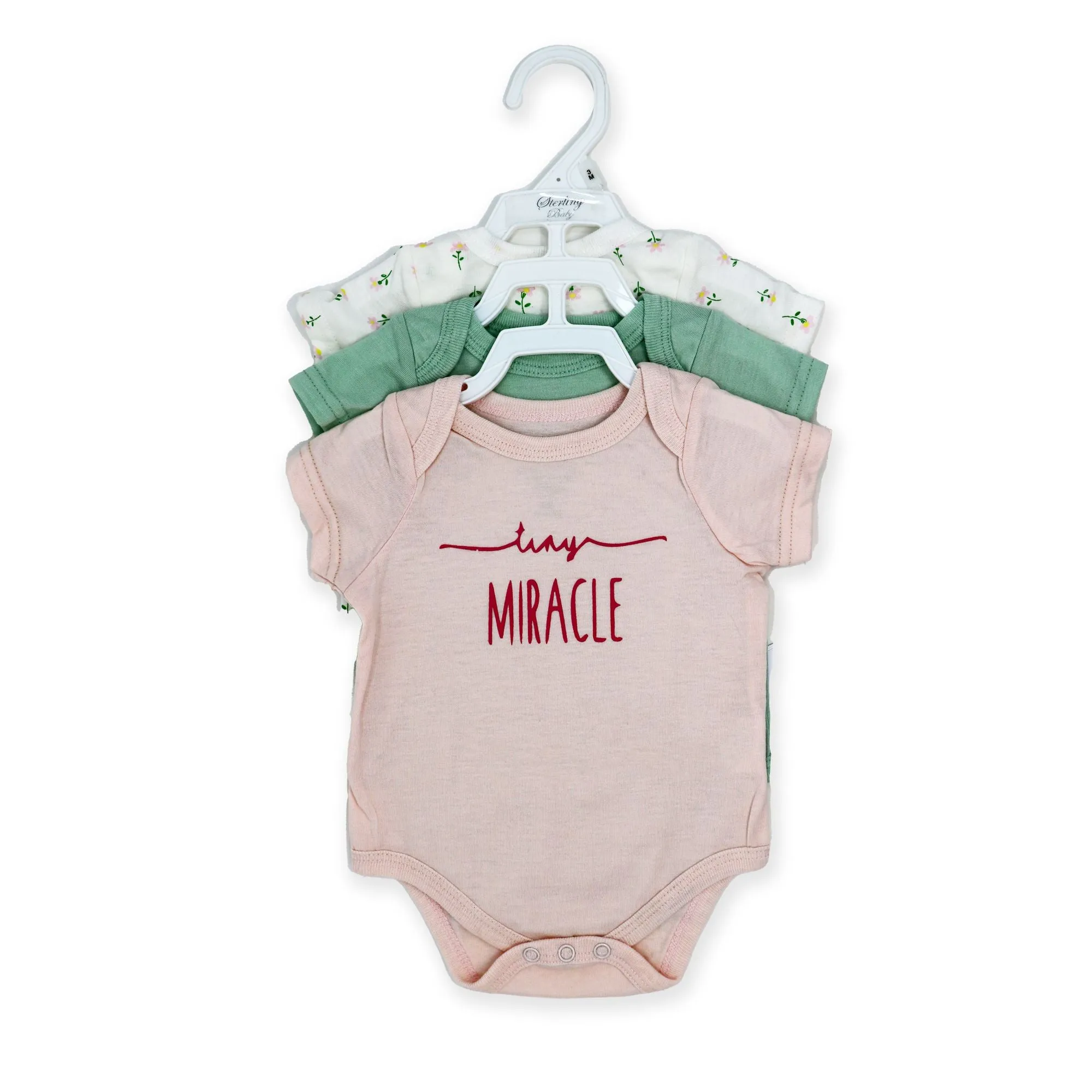 Baby Girl's Bodysuit Set - Tiny Miracle