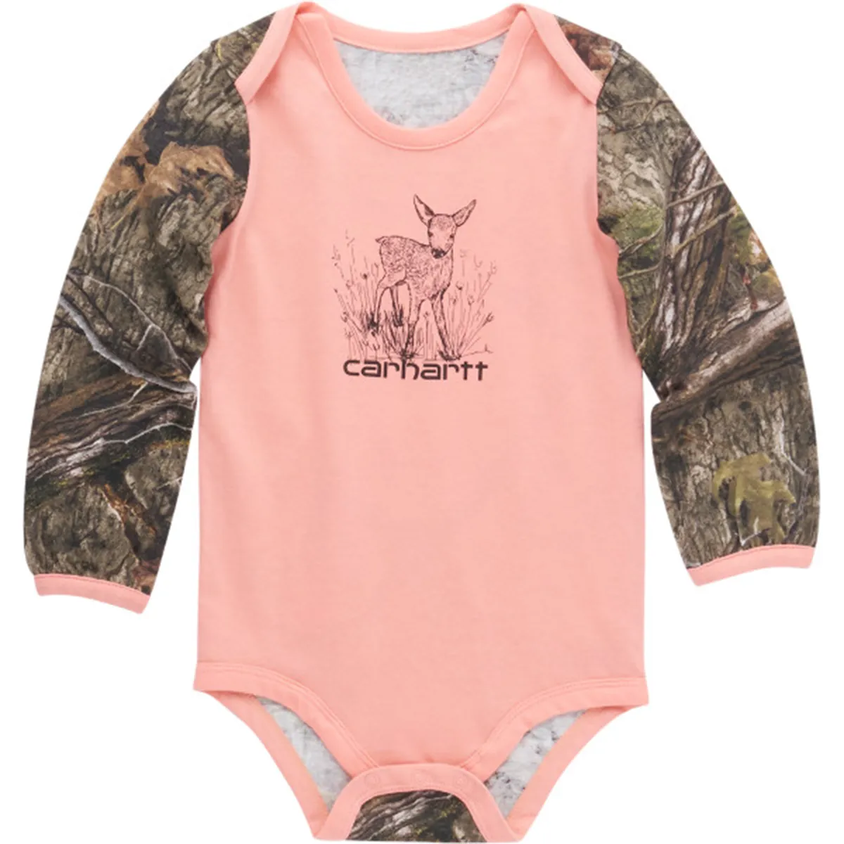 Baby Girls' Long Sleeve Camo Deer Bodysuit CA7089