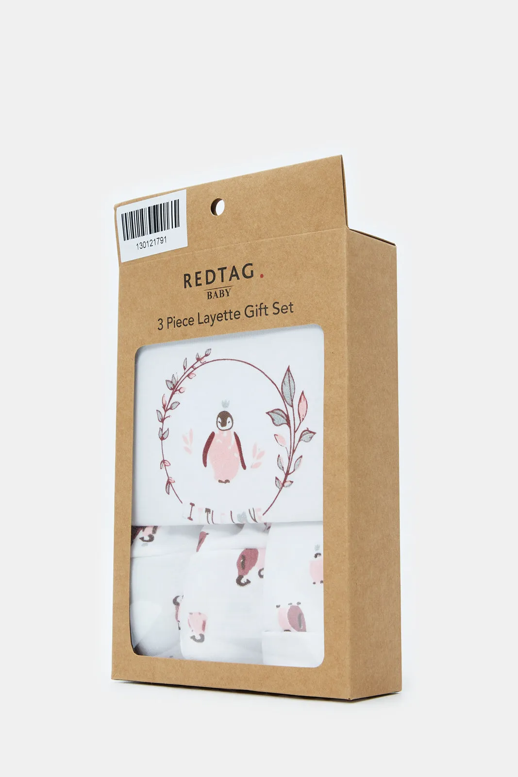 Baby White Printed Gift Set (3Piece)