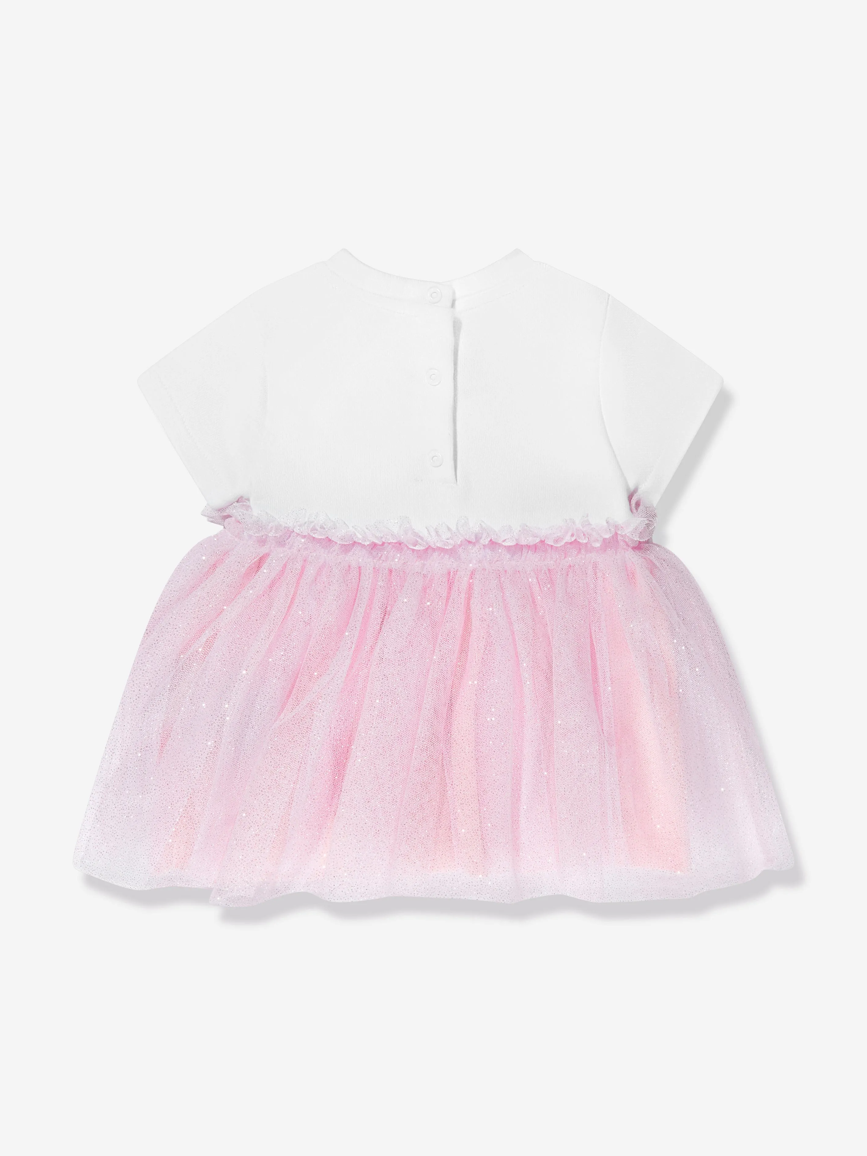 Balmain Baby Girls Bodysuit Dress in White