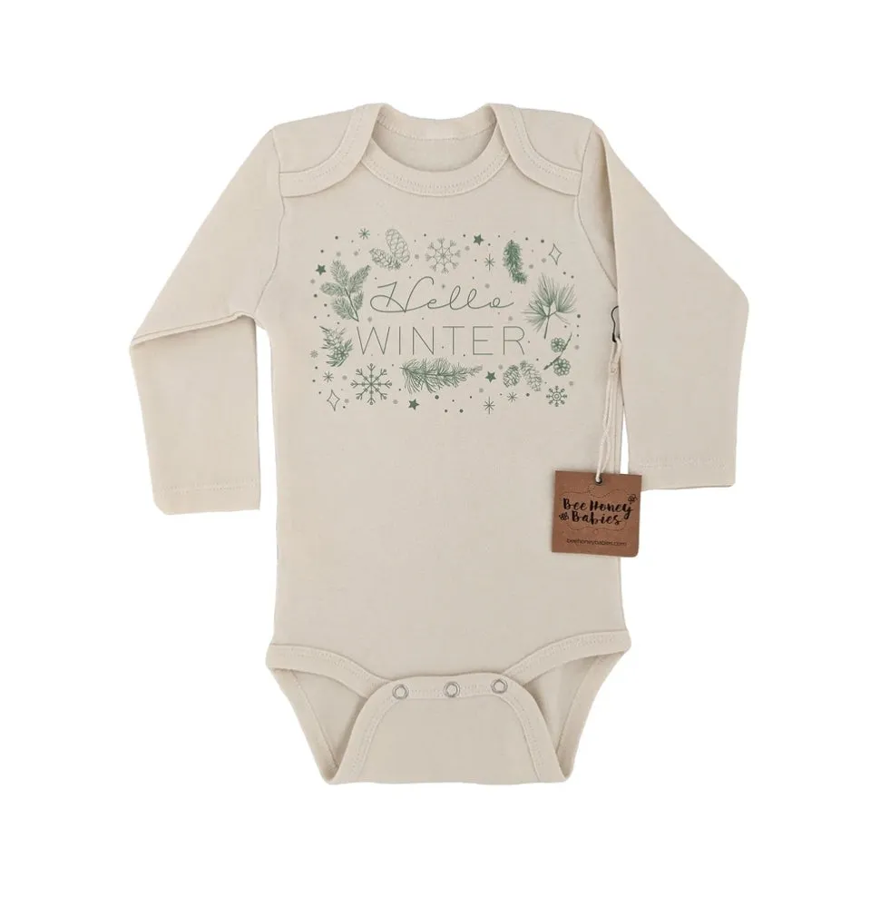 Bee Honey Babies - Long Sleeve Bodysuit - Hello Winter