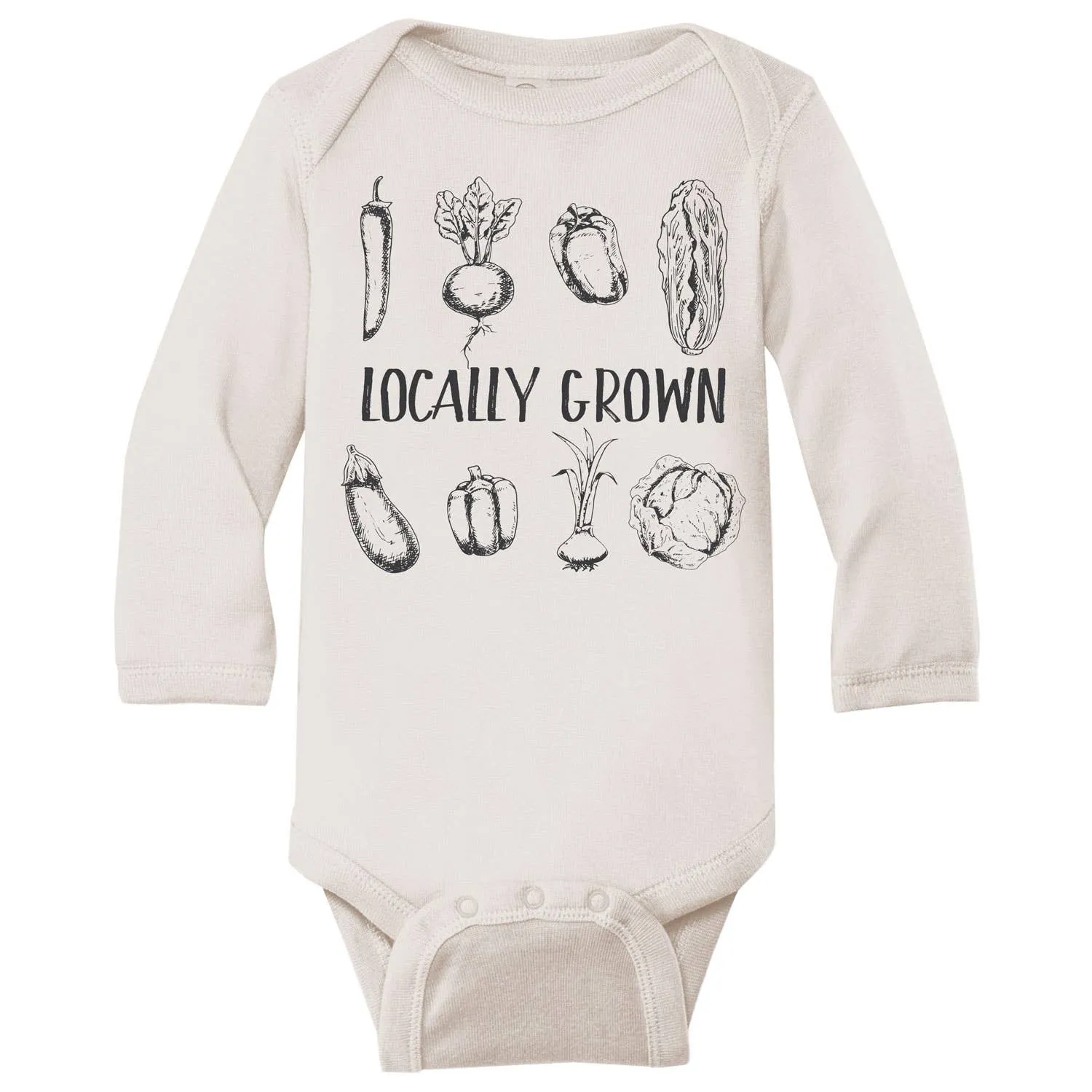 Bee Honey Babies - Long Sleeve Bodysuit - Locally Grown