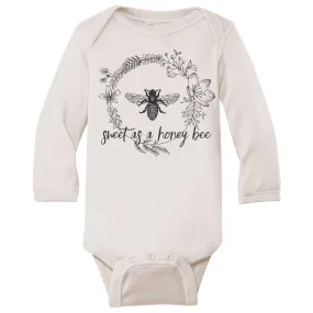 Bee Honey Babies - Long Sleeve Bodysuit - Sweet As A Honey Bee