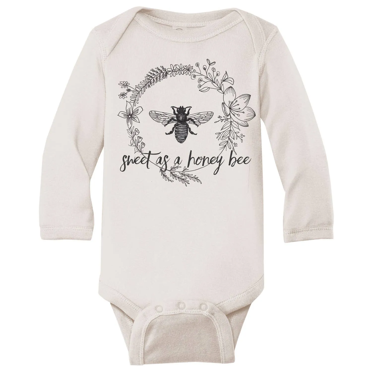 Bee Honey Babies - Long Sleeve Bodysuit - Sweet As A Honey Bee