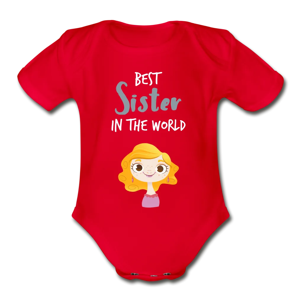 Best Sister In The World Baby Bodysuit