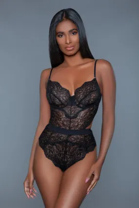 Bettany Black Bodysuit