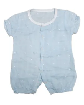 Blue Dot Unisex baby Sleeve Bodysuit Summer Cotton Toddler Rompers