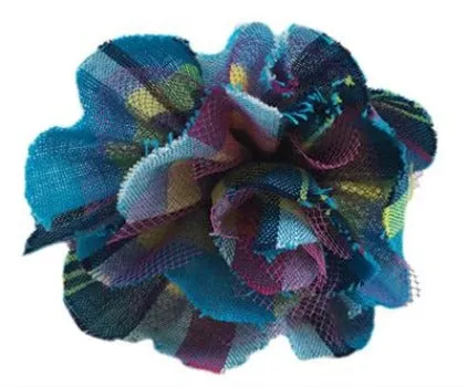 Blue Madras Collar Flower