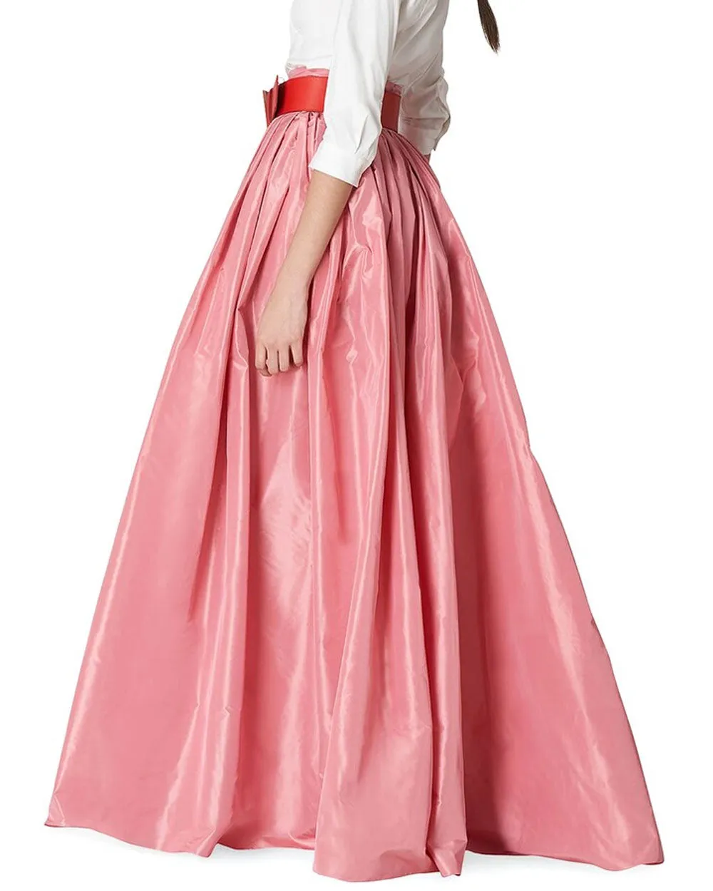 Blush Silk Taffeta Ball Skirt