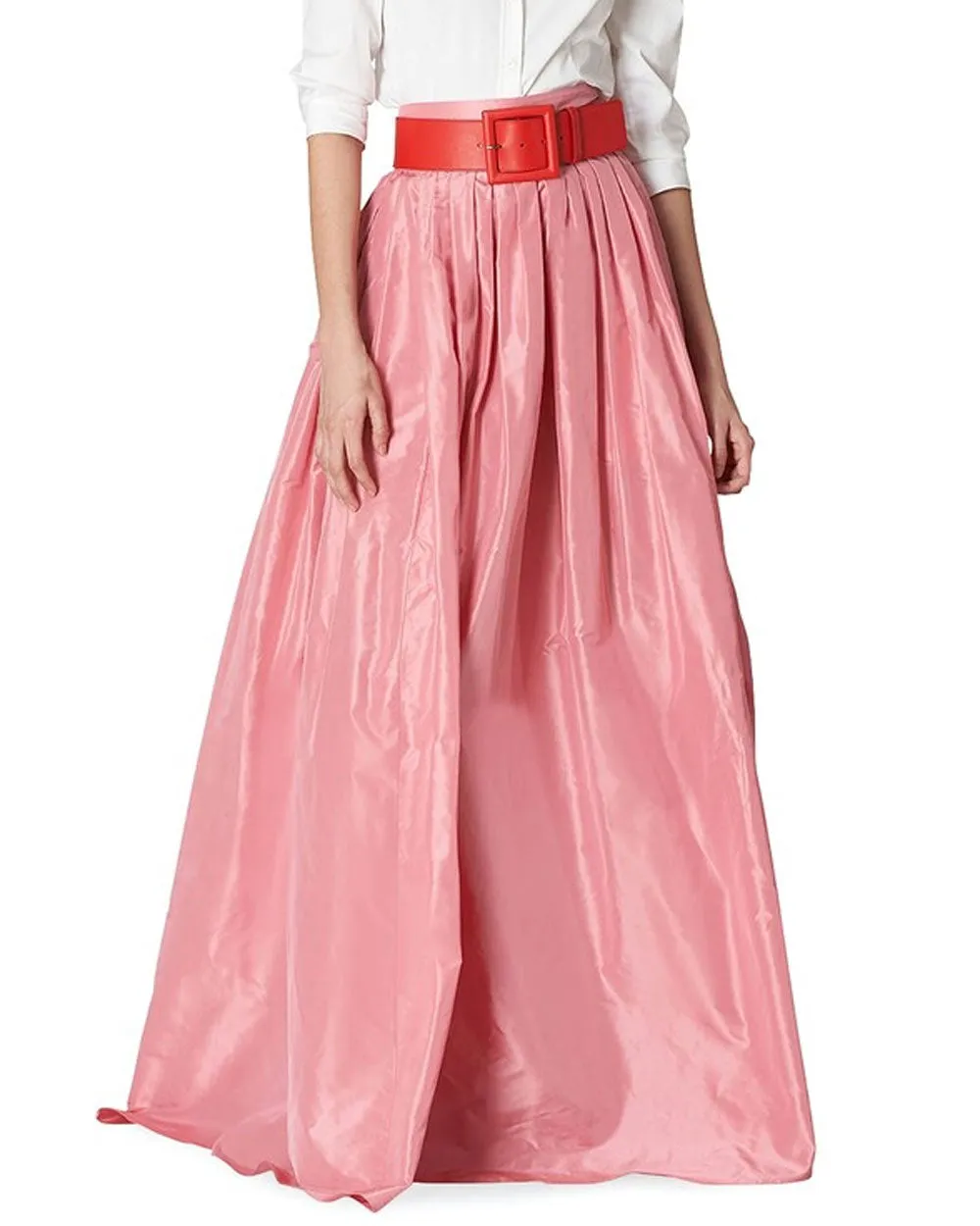 Blush Silk Taffeta Ball Skirt