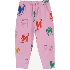 Bobo Choses Pink Wonder Horse All Over Paper Bag JAndging Pants