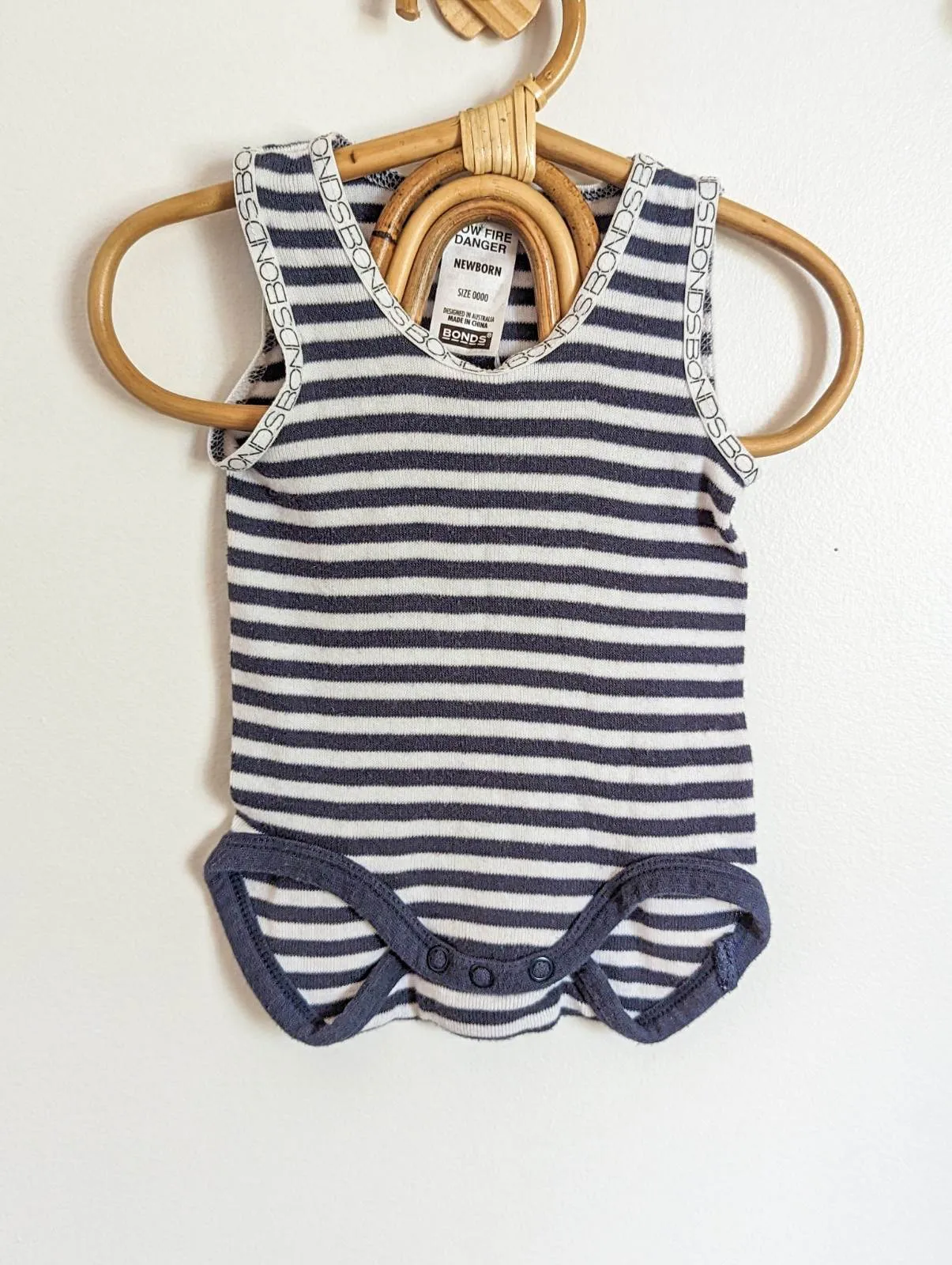 Bonds Cotton Sleeveless Bodysuit (NB)