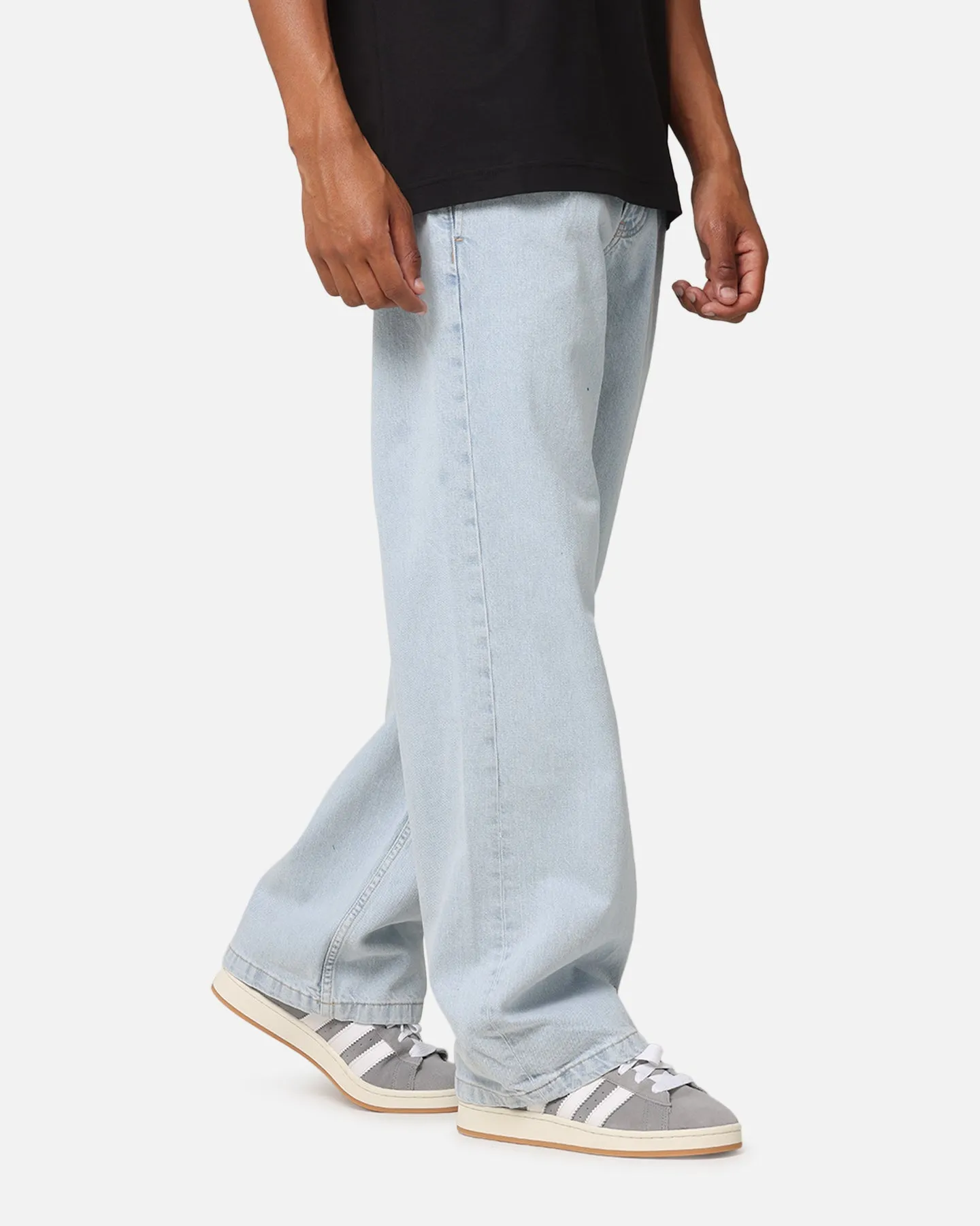 Calvin Klein 90's Loose Pleated Jeans Light Blue