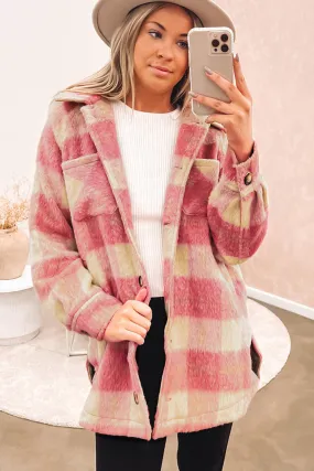 Casual Oversized Plaid Jacket