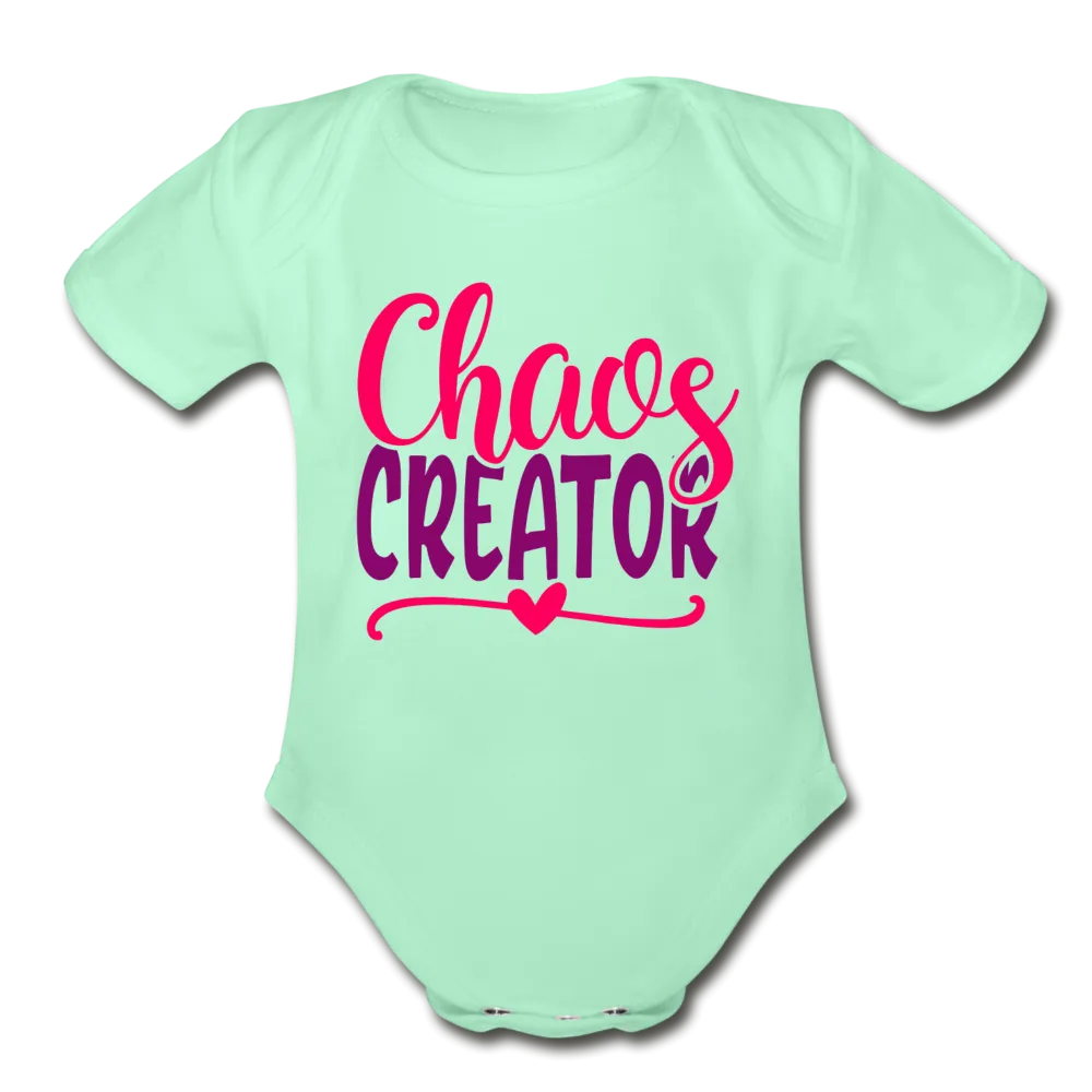 Chaos Creator Short Sleeve Baby Bodysuit by Tshirt Unlimited