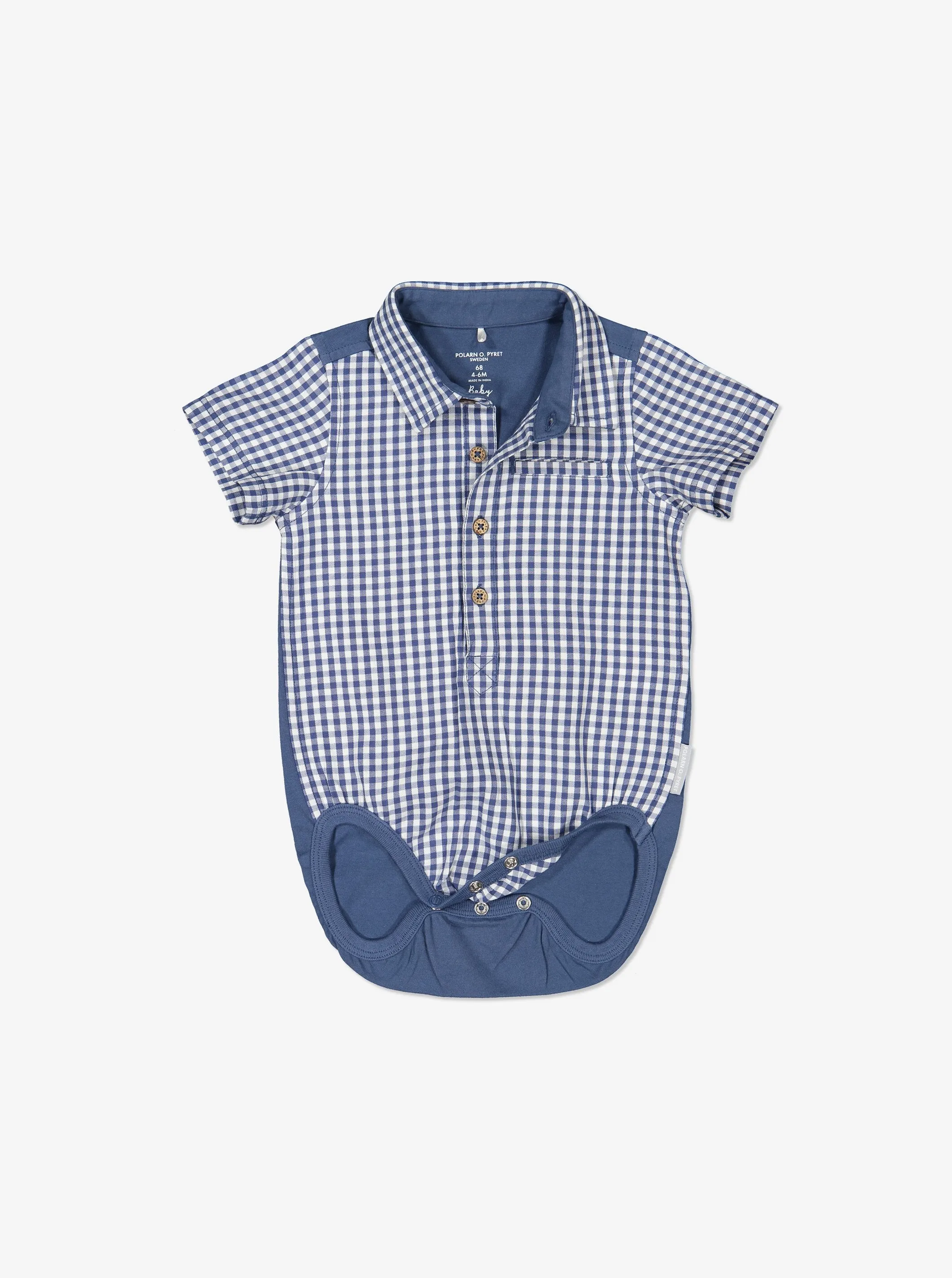 Checked Baby Shirt/Babygrow