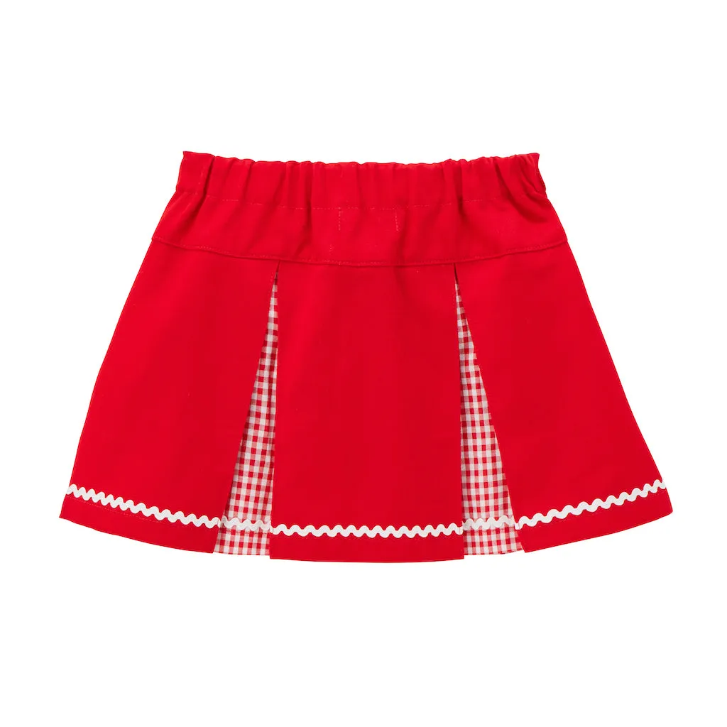 Chieco Saku Playful Box-Pleat Skirt for Fabulous Fashion Fun