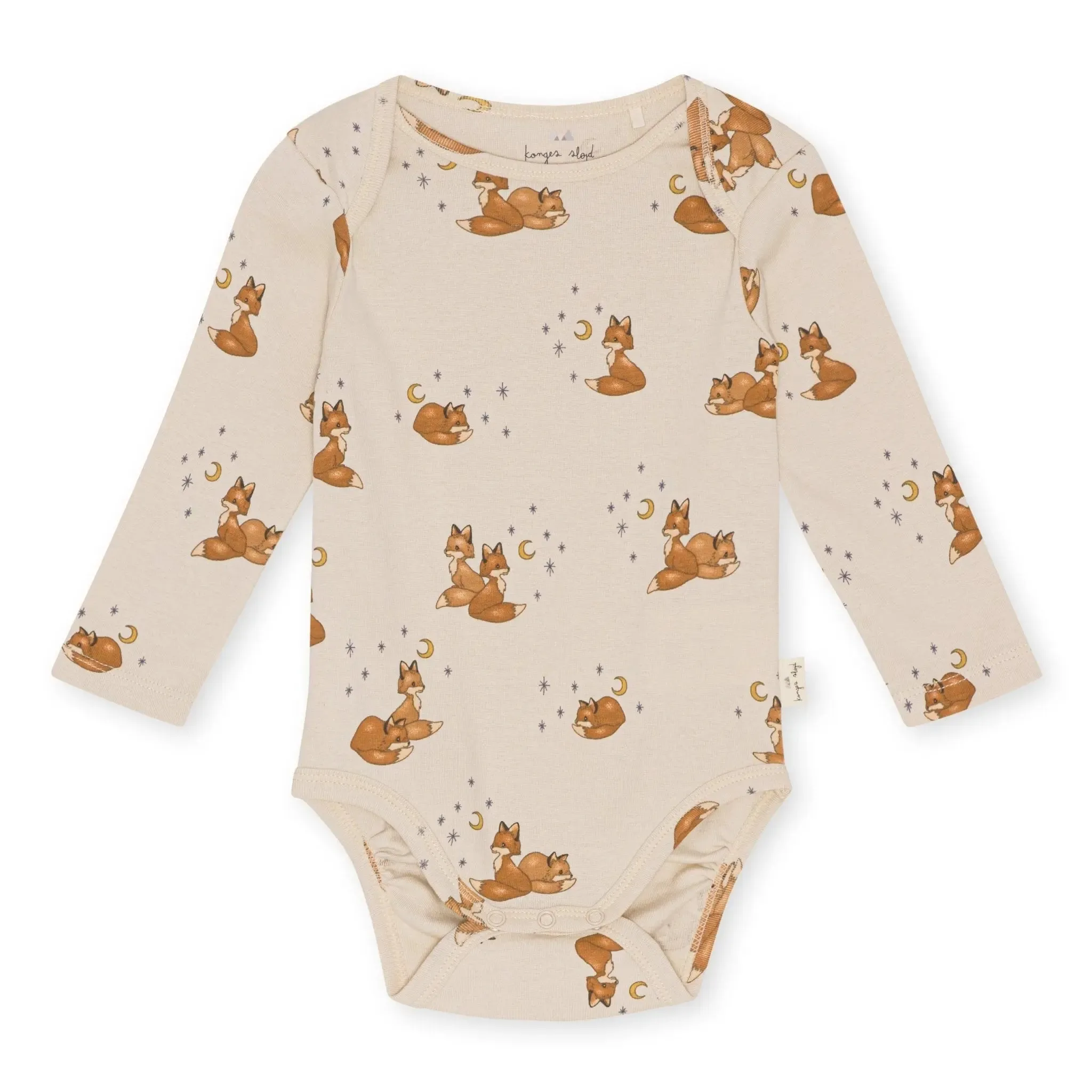 Classic Long Sleeve Baby Bodysuit Gots - Foxie