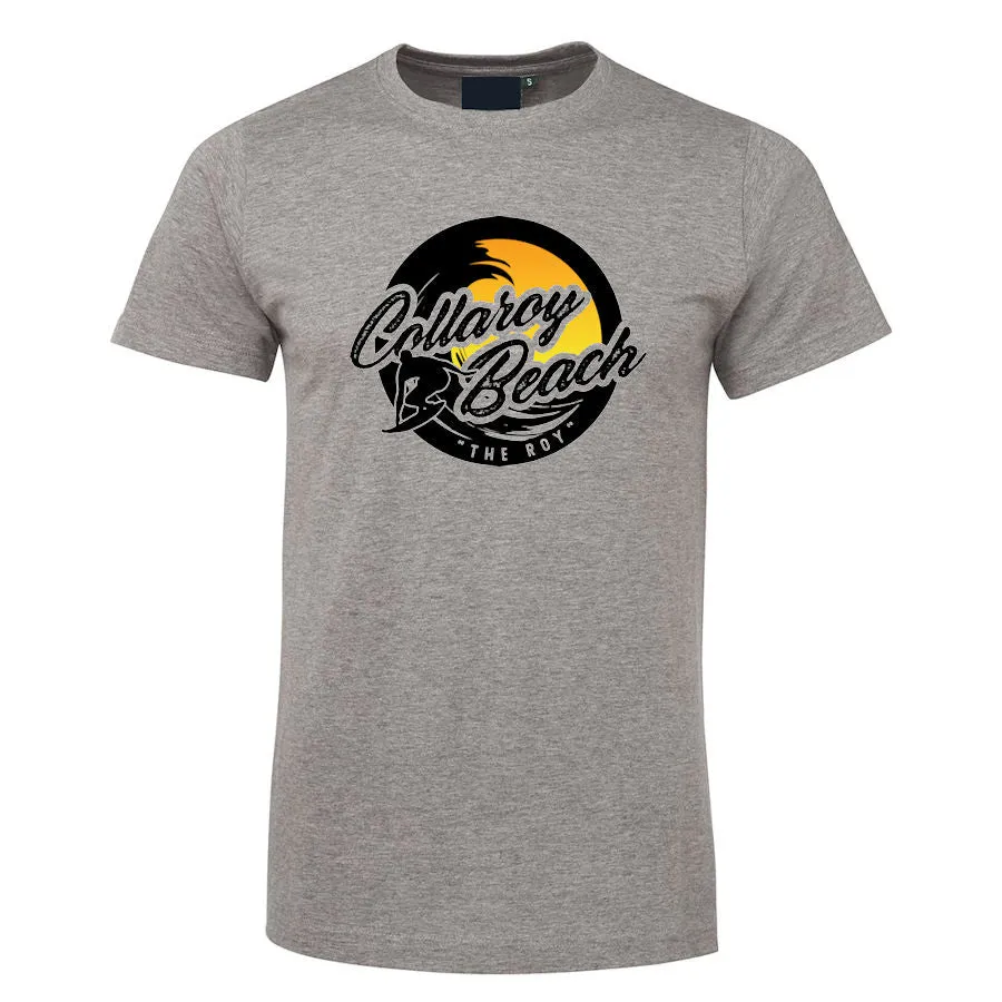 Collaroy Beach Surf "The Roy" Logo T-Shirt (Grey Marle)