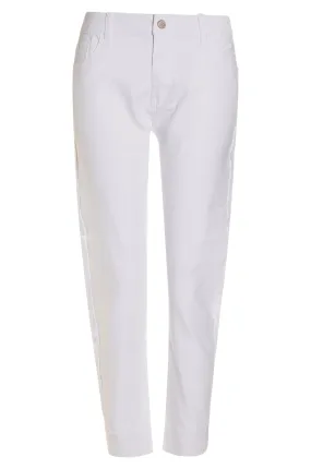 Coloured Denim Capri Jeans | WHITE | 6900AR