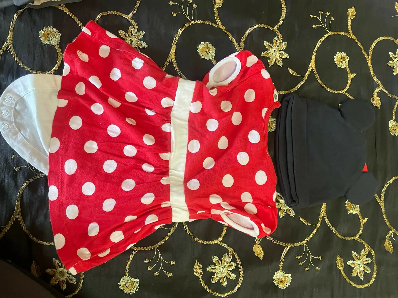 Disney Mickey Minnie Mouse Costume @ Primark (Imported from UK) Girls bodysuit frock with mickey cap