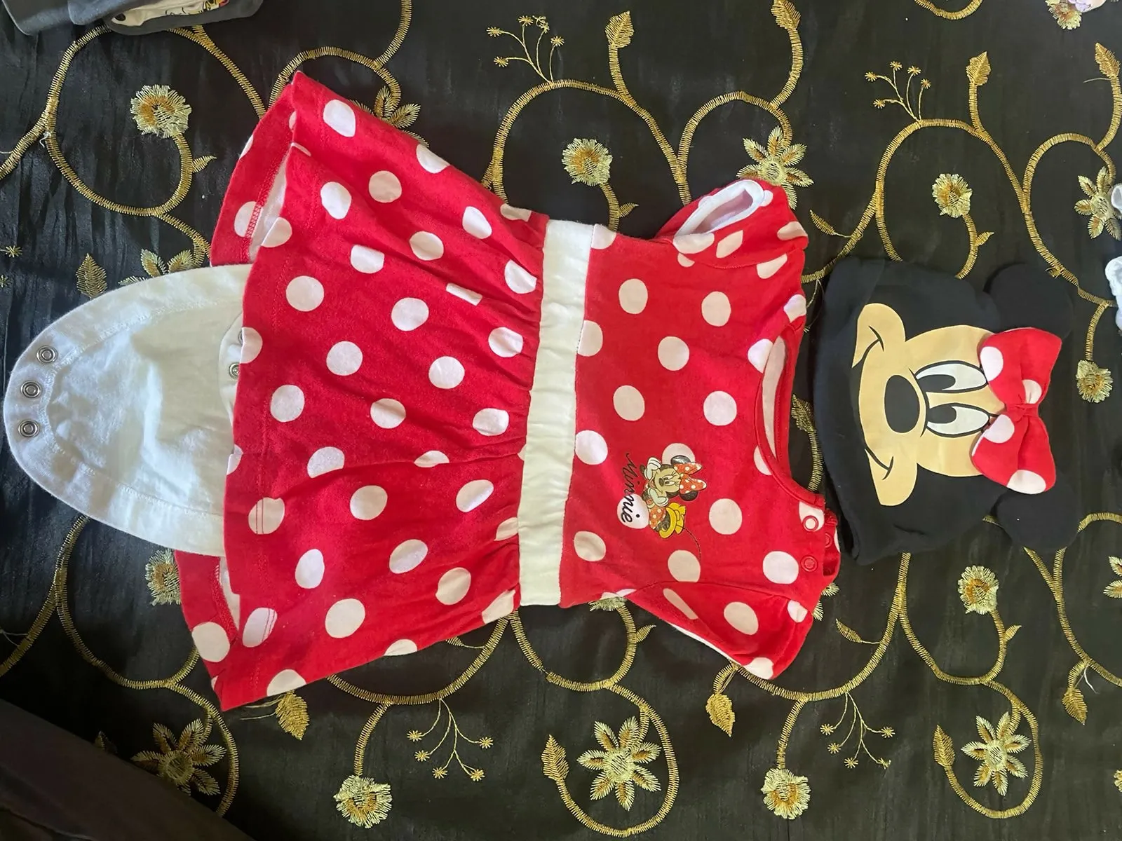 Disney Mickey Minnie Mouse Costume @ Primark (Imported from UK) Girls bodysuit frock with mickey cap