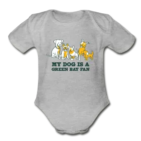 Dog is a GB Fan Organic Short Sleeve Baby Bodysuit