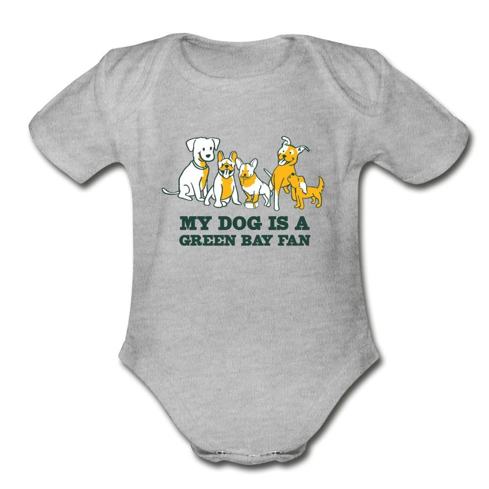 Dog is a GB Fan Organic Short Sleeve Baby Bodysuit