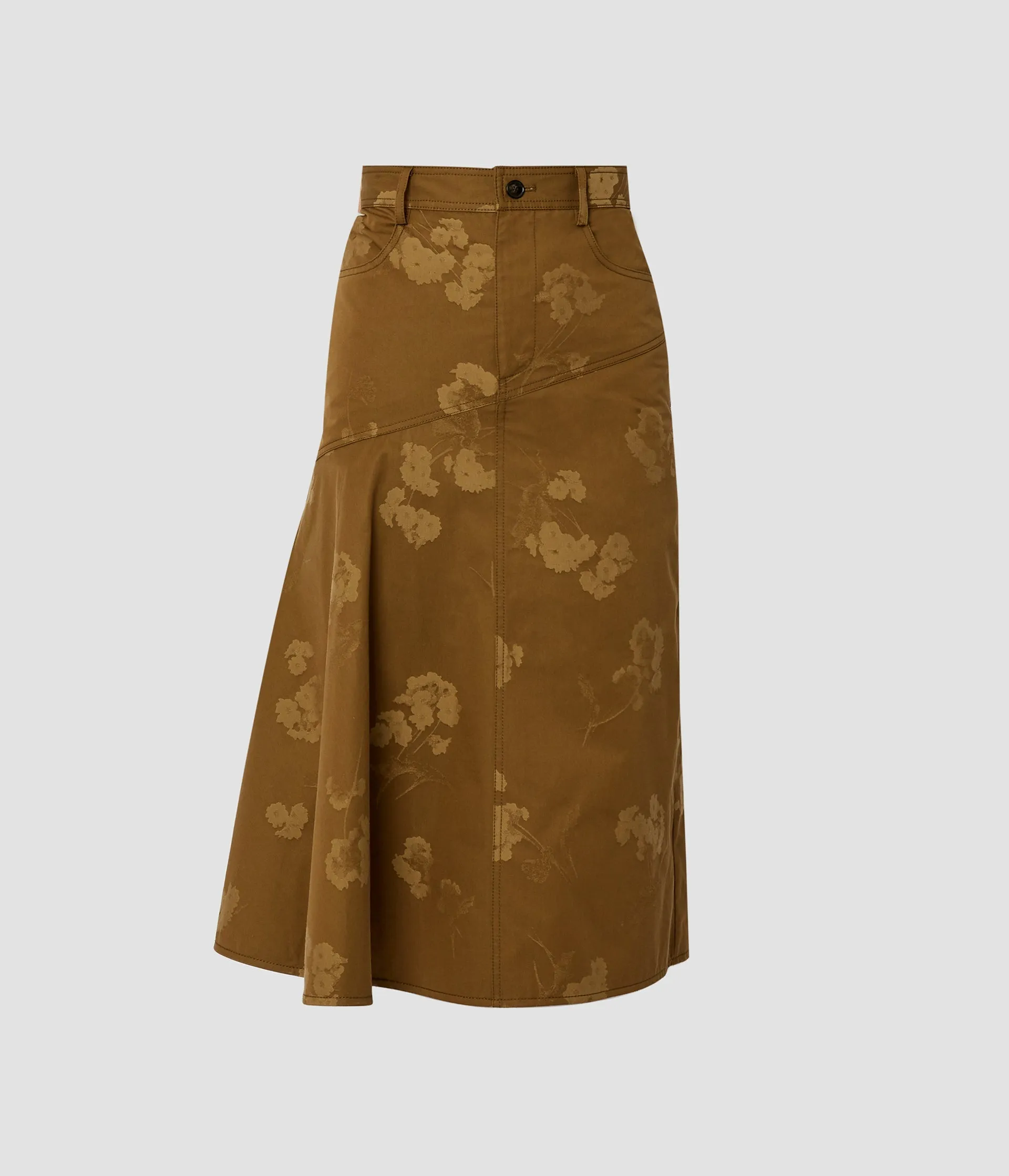 Drape Midi Skirt