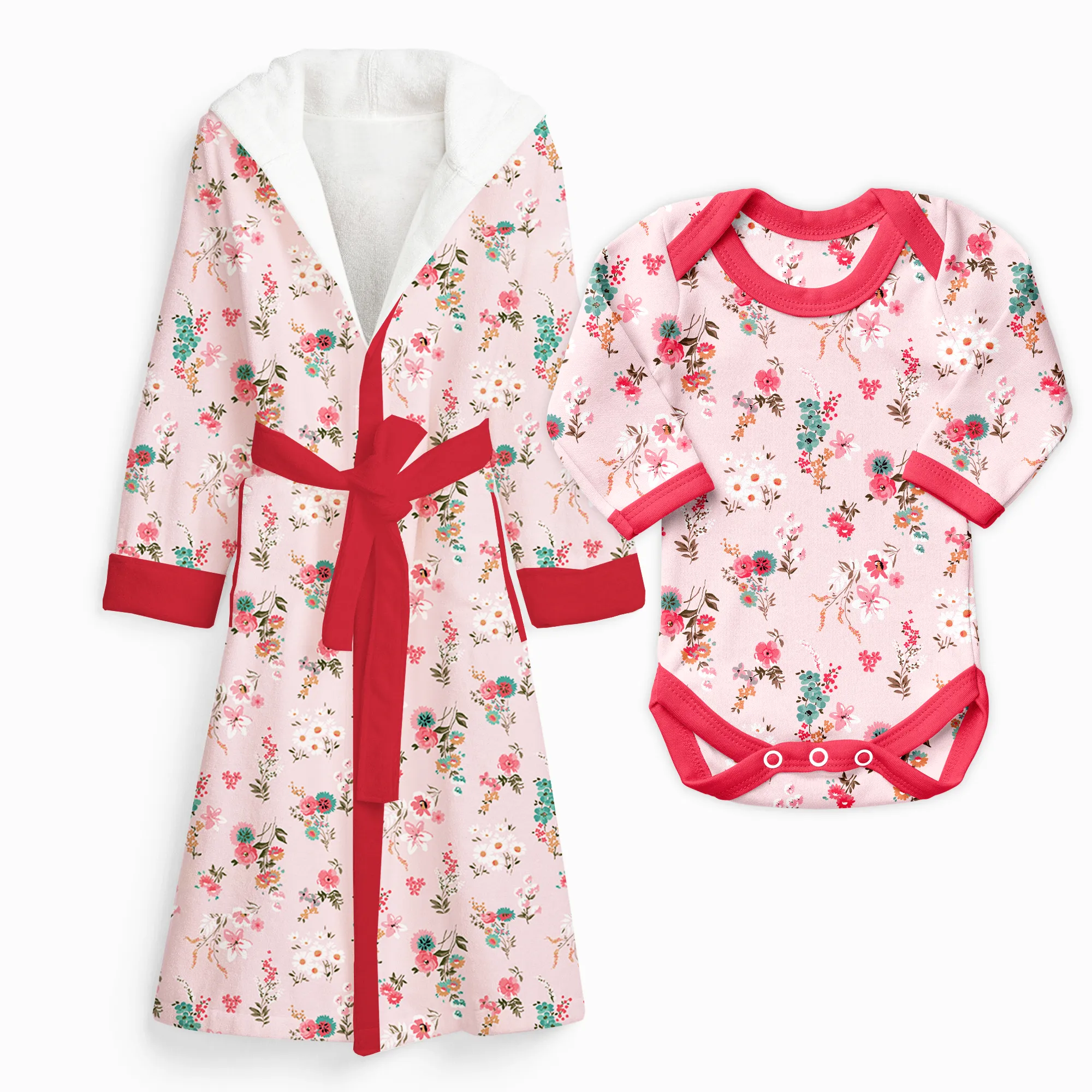 Endanzoo Matching Mommy & Baby Outfit - Pink Blossom