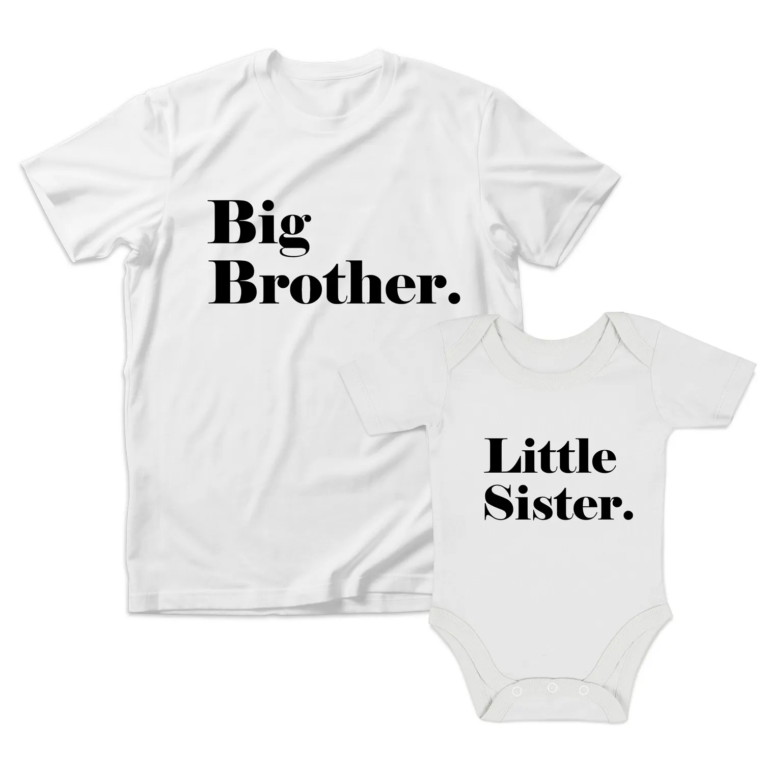 Endanzoo Matching Sibling Organic Kids Outfit - Big Brother & Little Sister