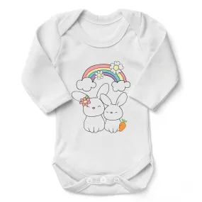 Endanzoo Organic Baby Bodysuit - Mom & Baby Bunny Love