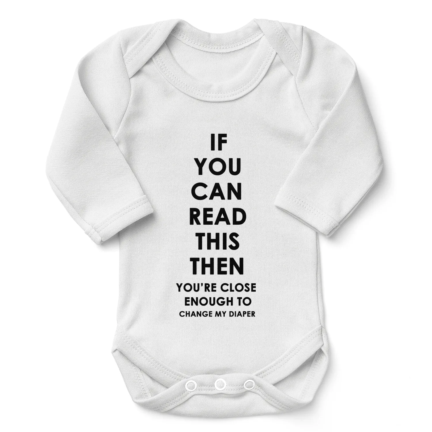 Endanzoo Organic Baby Bodysuit - Read and Change My Diaper