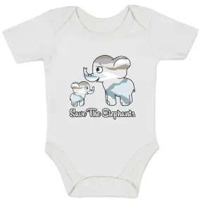 Endanzoo Organic Baby Bodysuit - Save The Elephants Family